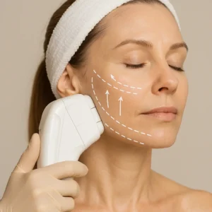 Woman having HI-FU to reduce wrinkles call LA LIPO Windlesham Now!