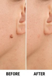 Skin tags removal Windlesham before and after