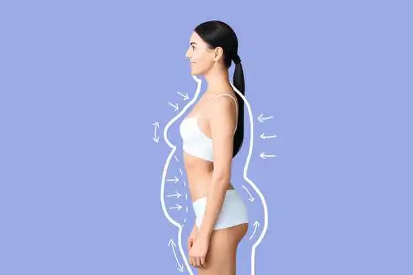 image of woman experiencing fat reduction treatment Windlesham