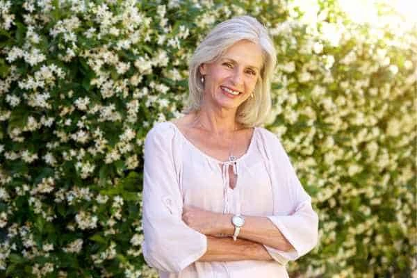 Older woman happy with urinary incontinence treatment Windlesham