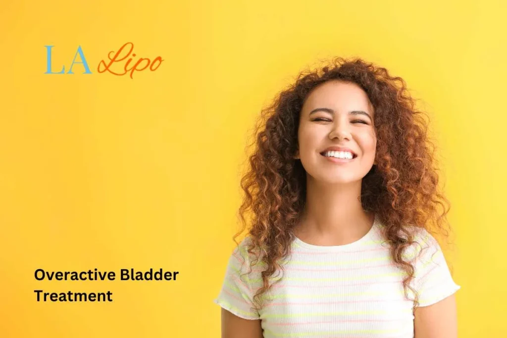 woman smiling about overactive bladder treatment Windlesham solutions